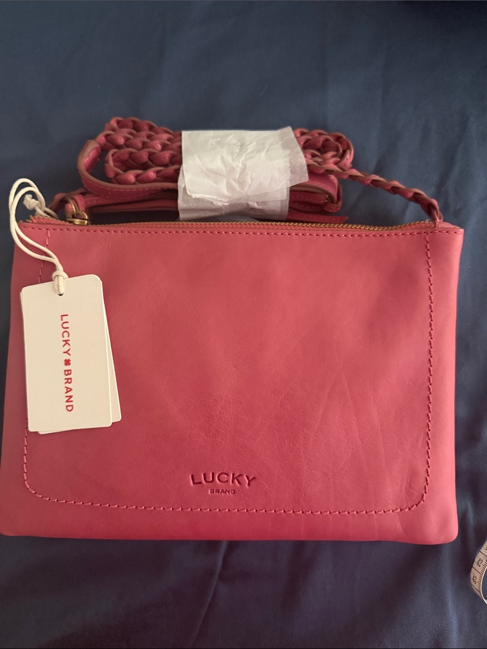 NWOT New Lucky Brand Jema Solid Crossbody - Picture 6 of 7
